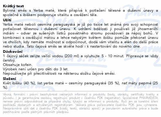 LEROS Bylinková energie 20x2g