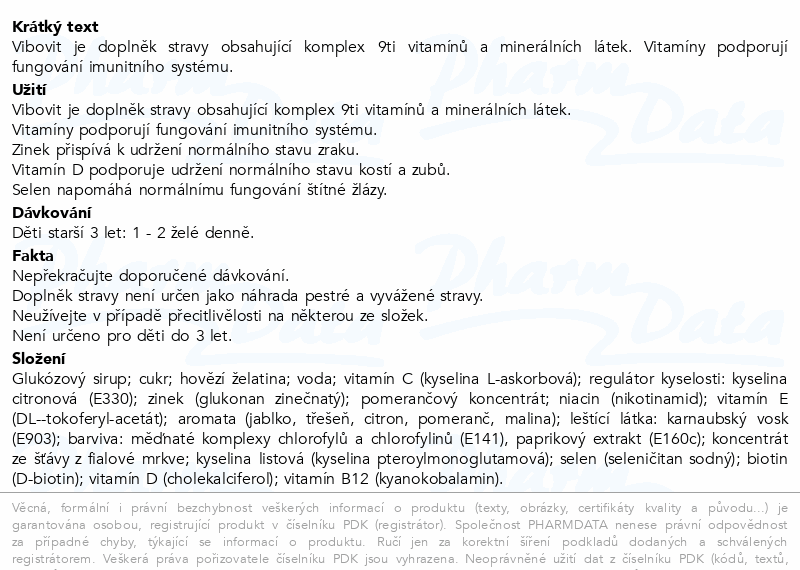 Vibovit FunMix želé bonbóny multivitamíny 50ks