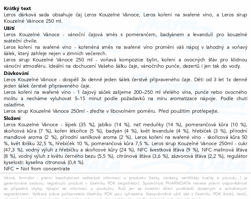 LEROS dárková sada kouzelné Vánoce