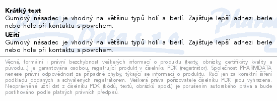 Násadec na berle č.3 TRV pryž.trv.černý 18mm/32mm