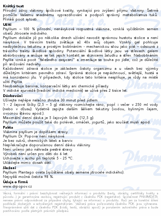 Dr.Popov Psyllium 200g